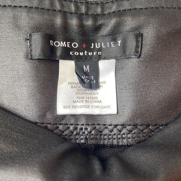 NWOT Romeo and Juliet Faux Leather Leggings - Picture 6 of 7